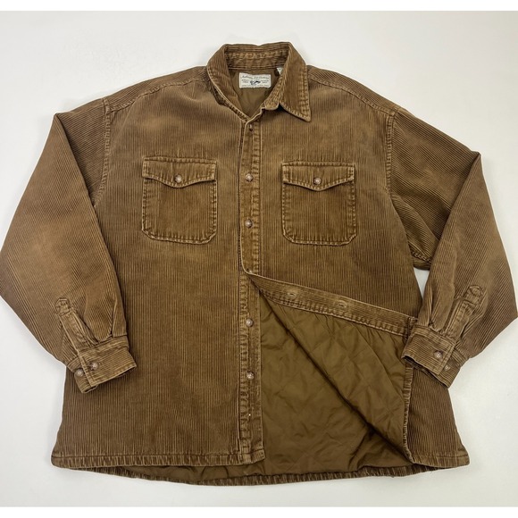 GAP Other - Vintage 90s GAP Quilted Lined Corduroy Shacket Chestnut Shirt Jacket Y2K Preppy